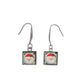 Square Drop Santa Earrings