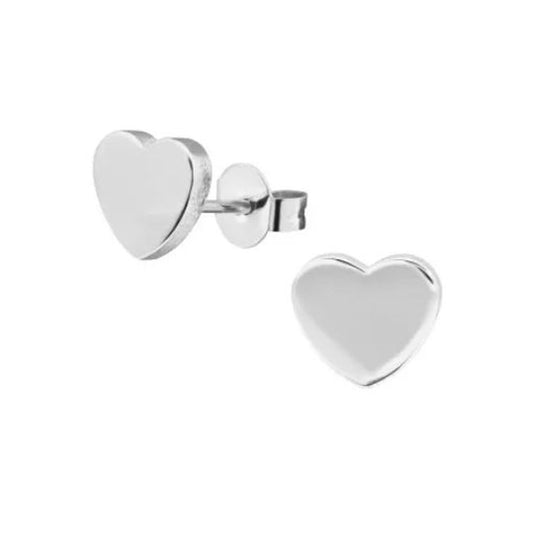 Stainless Steel Heart Earrings