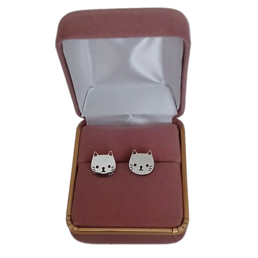 Stainless Steel Cat Earrings(2)