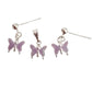 Sterling Silver Small Butterfly Childs Matching Jewellery Set