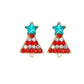 Stud Fun Kids Christmas Tree Earrings