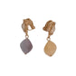 Two Colour Clip On Earrings