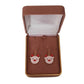 White Reindeer Face Hook Earrings(2)