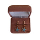 Blue Starfish Clip On Earrings