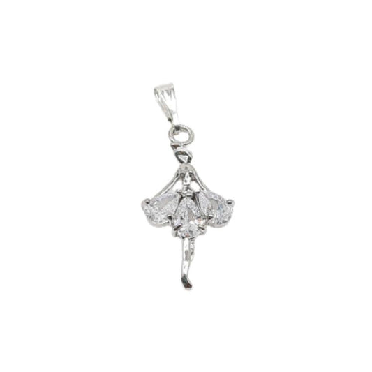 Crystal Skirt Dancing Lady Pendant