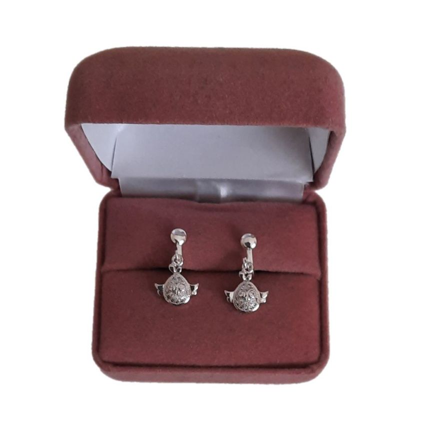 Cubic Zirconia Owl Clip On Earrings(2)