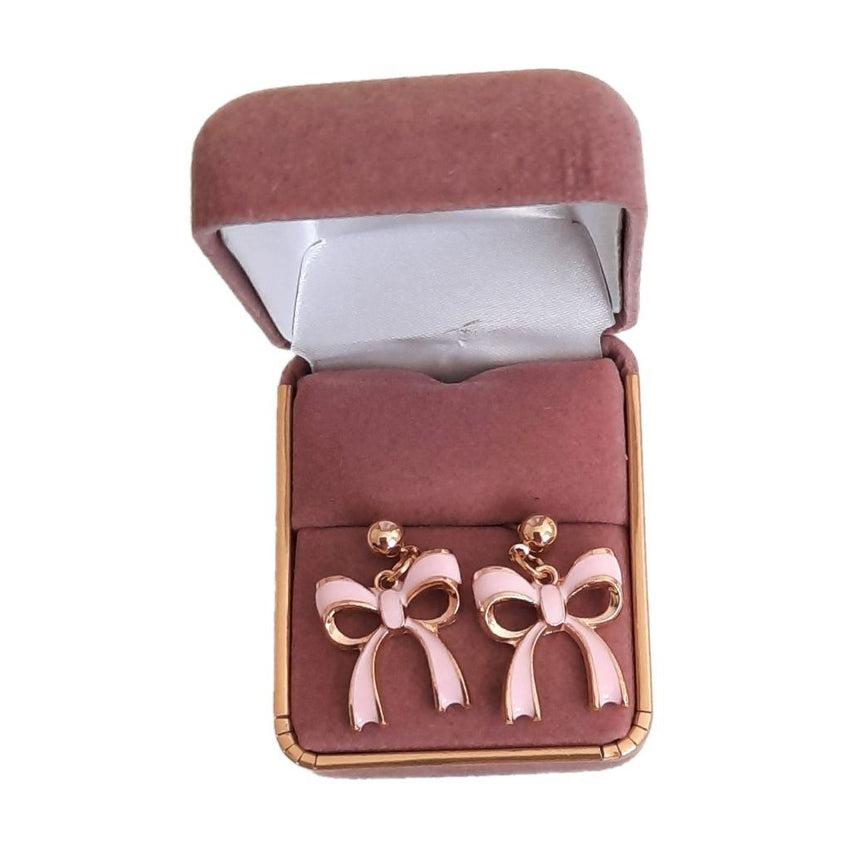 Pink Bow Fashion Jewellery Earrings(2)