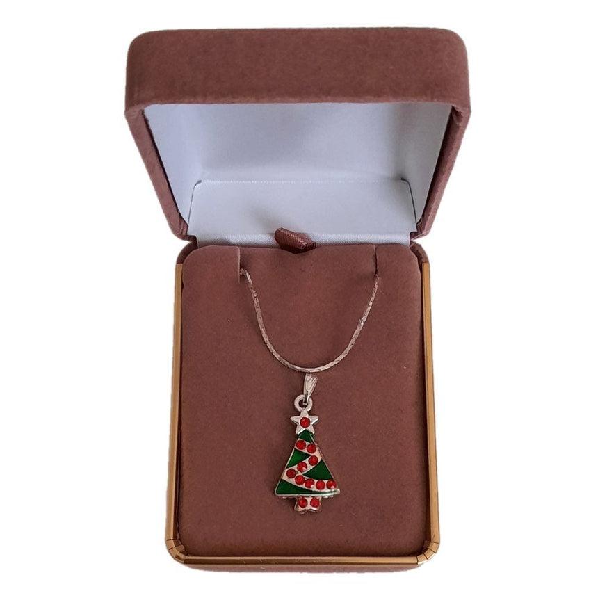 Christmas hot sale tree necklace