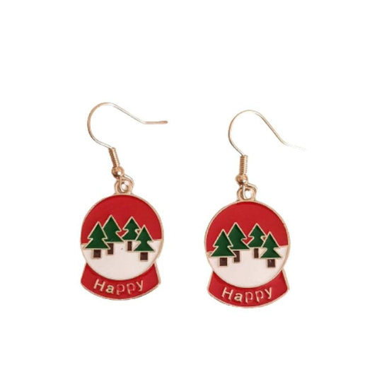 Snow Globe Dangly Earrings