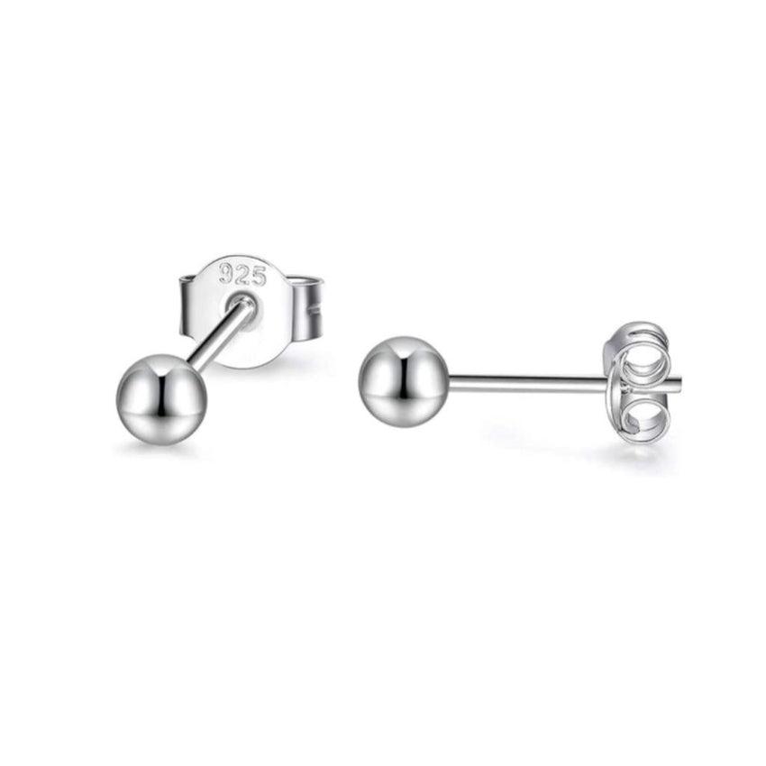 Sterling Silver Small 3mm Stud Earrings