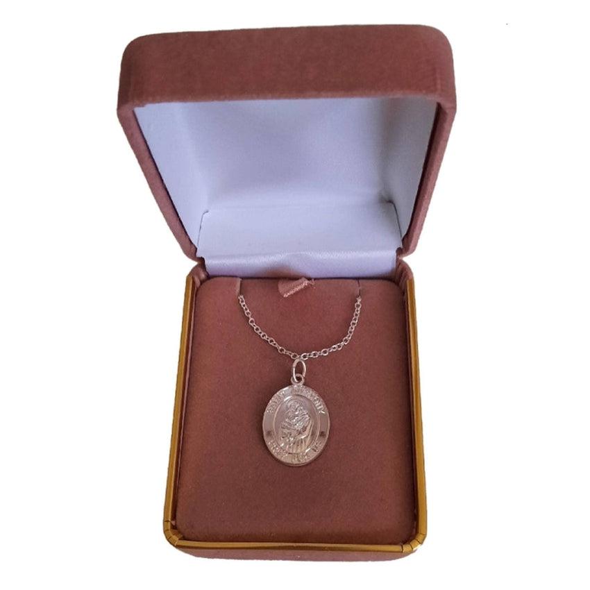 Sterling Silver St Anthony Pray For Us Holy Medal