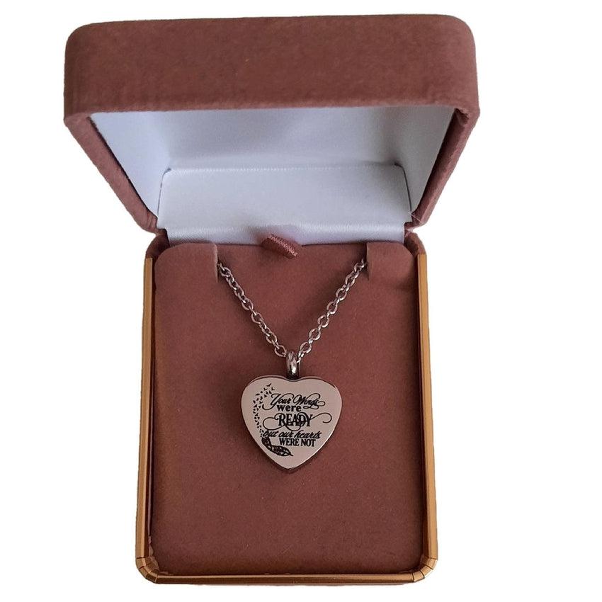 Your Wings Were Ready Ashes Cremation Memory Locket